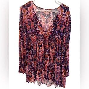 Free People Bella Paisley Tunic